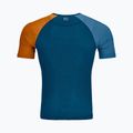 T-shirt termica ORTOVOX 120 Comp Light da uomo blu petrolio 4