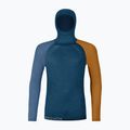 Felpa termica da uomo ORTOVOX 120 Comp Light Hoody petrol blue
