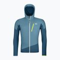 Giacca da trekking da uomo ORTOVOX Ladiz Hybrid blu petrolio 6