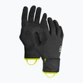 Guanti da paracadutismo da uomo ORTOVOX Fleece Grid Cover nero corvino 8