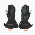 Guanti da sci da donna ORTOVOX Merino Freeride 3 Finger nero corvino 2