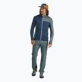 Felpa uomo ORTOVOX Fleece Light Grid con cappuccio oceano profondo 2