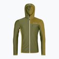 Felpa da uomo ORTOVOX in pile Light Grid con cappuccio alle erbe selvatiche