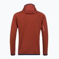 Felpa con cappuccio da uomo ORTOVOX Fleece Grid Hoody arancione 2