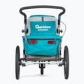 Qeridoo Speedkid 1 rimorchio per biciclette blu petrolio 3