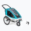 Rimorchio per biciclette Qeridoo Sportrex 1 blu petrolio 2