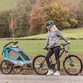 Rimorchio per biciclette Qeridoo Sportrex 1 blu petrolio 10
