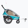 Rimorchio per bicicletta Qeridoo Kidgoo1 blu petrolio 2