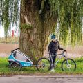 Rimorchio per bicicletta Qeridoo Kidgoo1 blu petrolio 8