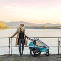 Rimorchio per bicicletta Qeridoo Kidgoo1 blu petrolio 9