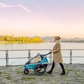 Rimorchio per bicicletta Qeridoo Kidgoo1 blu petrolio 10