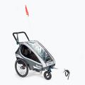 Rimorchio per bicicletta Qeridoo Kidgoo1 Sport grigio antracite