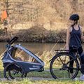Rimorchio per bicicletta Qeridoo Kidgoo1 Sport grigio antracite 9