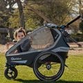 Rimorchio per bicicletta Qeridoo Kidgoo1 Sport grigio antracite 10
