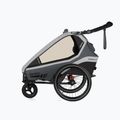 Rimorchio per bicicletta Qeridoo Kidgoo 2 grigio acciaio 3
