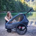 Rimorchio per bicicletta Qeridoo Kidgoo 2 blu/marino scuro 13