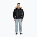 Giacca Alpha Industries 45/P Custom Bomber da uomo con cappuccio nero/riflettente 2