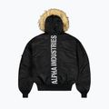 Giacca Alpha Industries 45/P Custom Bomber da uomo con cappuccio nero/riflettente 8