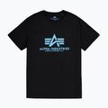Alpha Industries polo uomo basic nero/blu 5