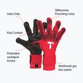 T1TAN Guanti da portiere Rebel 2.0 Rosso solare 2