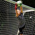 Guanti da portiere per bambini T1TAN Beast 4.0 FP Jr demon red 5