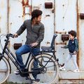 Sella per bicicletta Urban Iki Junior nero/marrone 3