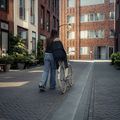 Sella per bicicletta Urban Iki U-me nero/nero 6