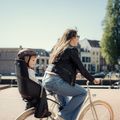 Sella per bicicletta Urban Iki U-me nero/marrone 6