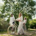 Sella per bicicletta Urban Iki U-me beige/marrone 8