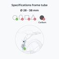 Sella per bicicletta Urban Iki U-me grigio/nero 3