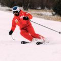 Pantaloni da sci da uomo Descente Swiss electric red 13