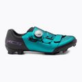 Scarpe da ciclismo MTB da donna Shimano SH-XC502W verde mare 2