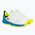 Scarpe da tennis da uomo YONEX Lumio 4 bianco/blu oceano 4