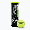 Palline da tennis Dunlop Stage 1 3 pack green