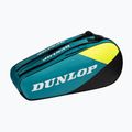 Borsa da tennis Dunlop SX-Club 6 RKT verde acqua/nero/giallo 2