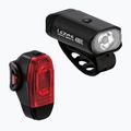 Lezyne Mini Drive 400XL / KTV Drive+ Coppia set di luci per bicicletta nero/nero