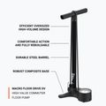 Pompa da bicicletta Lezyne Macro HV Floor Drive ABS 100psi nero piatto 5