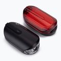 INFINI Olley USB Set di luci per bicicletta nero