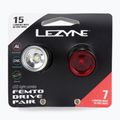 Set di luci per bicicletta Lezyne LED FEMTO Drive nero