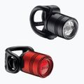 Set di luci per bicicletta Lezyne Femto Drive Pair nero/rosso