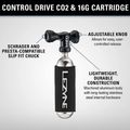 Pompa per bicicletta Lezyne Control Drive CO2 + 1 x cartridge 16 g gloss black 3