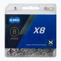 Catena per bicicletta KMC X8 x114 argento/grigio