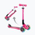 Monopattino a tre ruote per bambini Globber Junior Foldable Lights rosa intenso 5