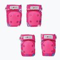 Globber Toddler Set di protezioni per bambini rosa intenso/fiori