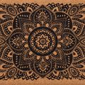 Yoga Design Lab Cork Yoga cube mandala nero 6