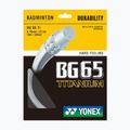 Corda da badminton YONEX BG 65 Ti Set 10 m bianco