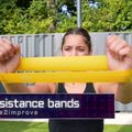 Pure2Improve Mini Bands Set di 3 pezzi di resistenza in gomma colore 2155 6