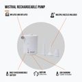 Vango Mistral Pompa elettrica ricaricabile bianca 3