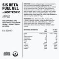 Confezione di gel energetici Science in Sport Beta Fuel Energy + Nootropics 6 x 60 ml apple 2