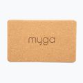 Blocco per yoga Myga Cork Block brown